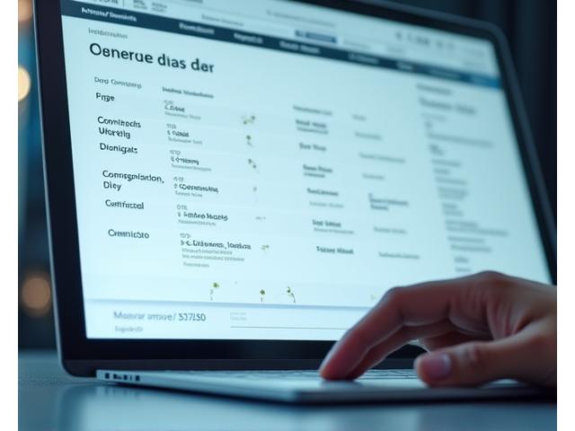 Écran d'ordinateur affichant une base de données d'ingrédients cosmétiques avec des informations détaillées sur l'origine, la fonction INCI et les certifications.