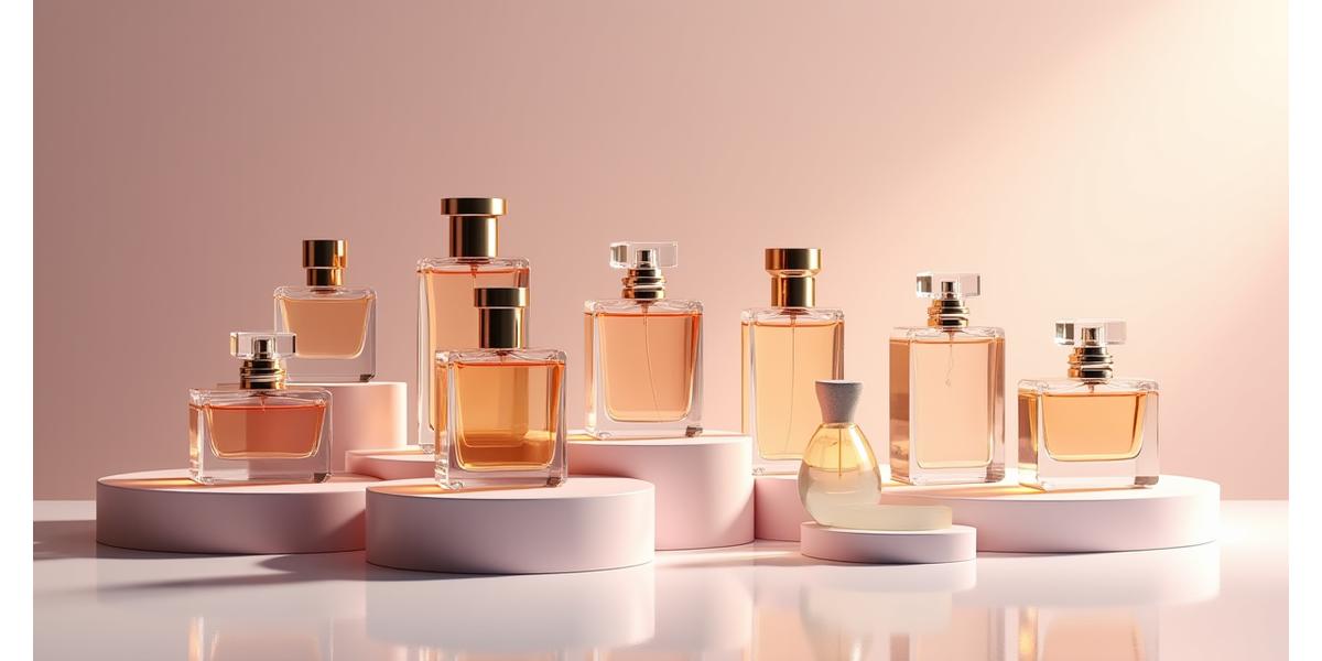 Sélection de flacons de parfum élégants et primés, reflétant le succès des créations de Beauté Éclatante Paris.
